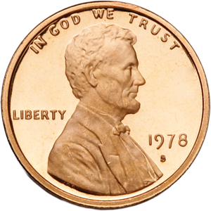 1978-S Lincoln Cent Proof, PR63 Main Image